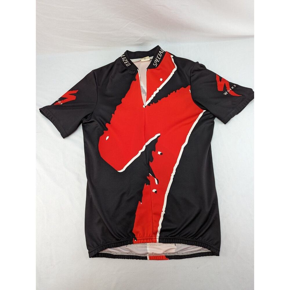 Vintage Aussie Cycling Jersey Shirt 1/4‎ Zip USA Riding Sports Bike Red Black XL